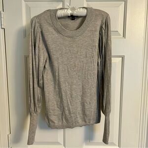 Ann Taylor Light Gray Knit Sweater